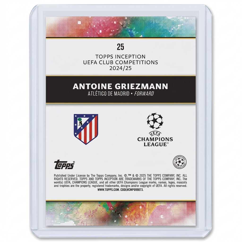 2024-25 Topps Inception UCC  Antoine Griezmann Green Parallel 67/99 #25