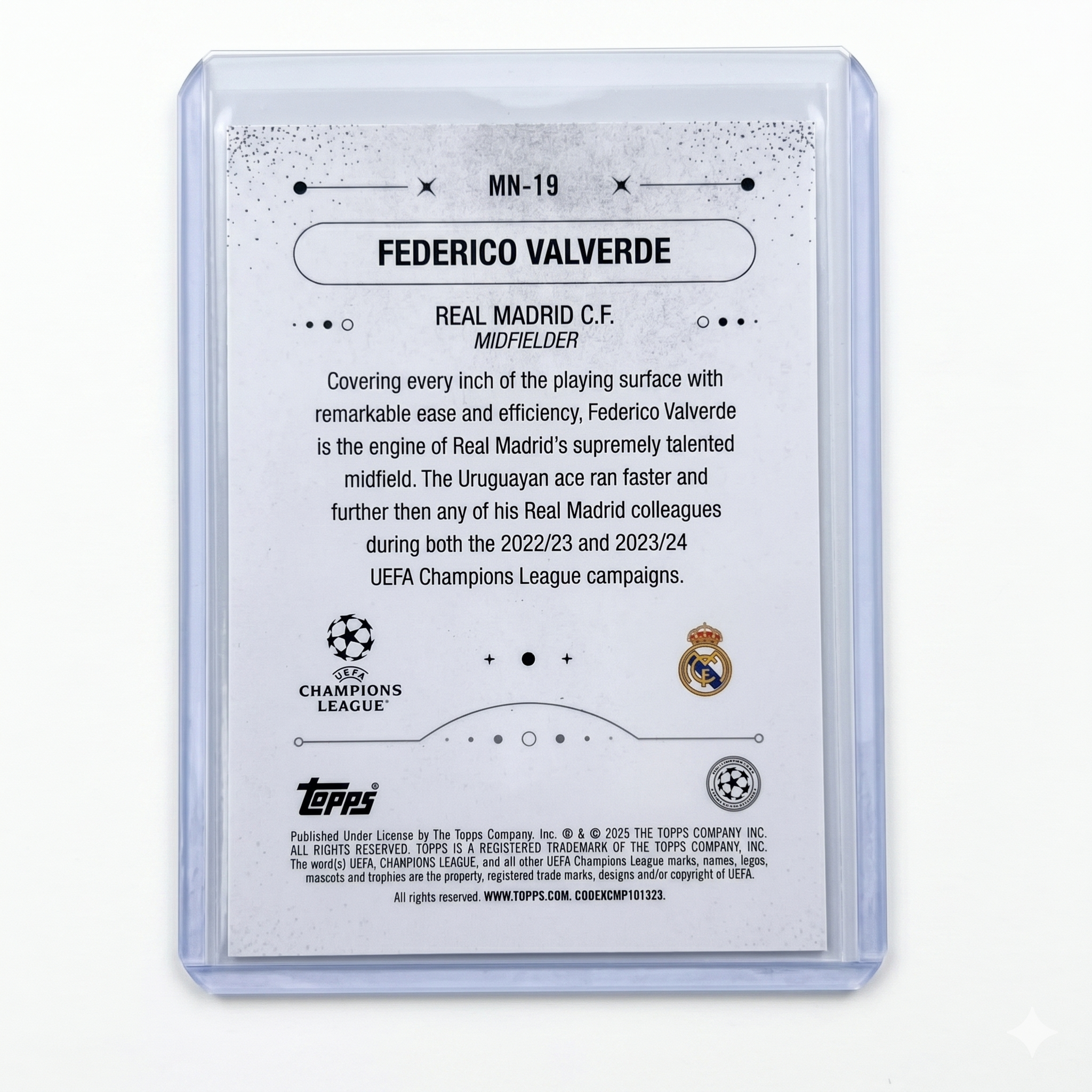 2024-25 Topps Merlin Mystic Nights Federico Valverde #MN-19