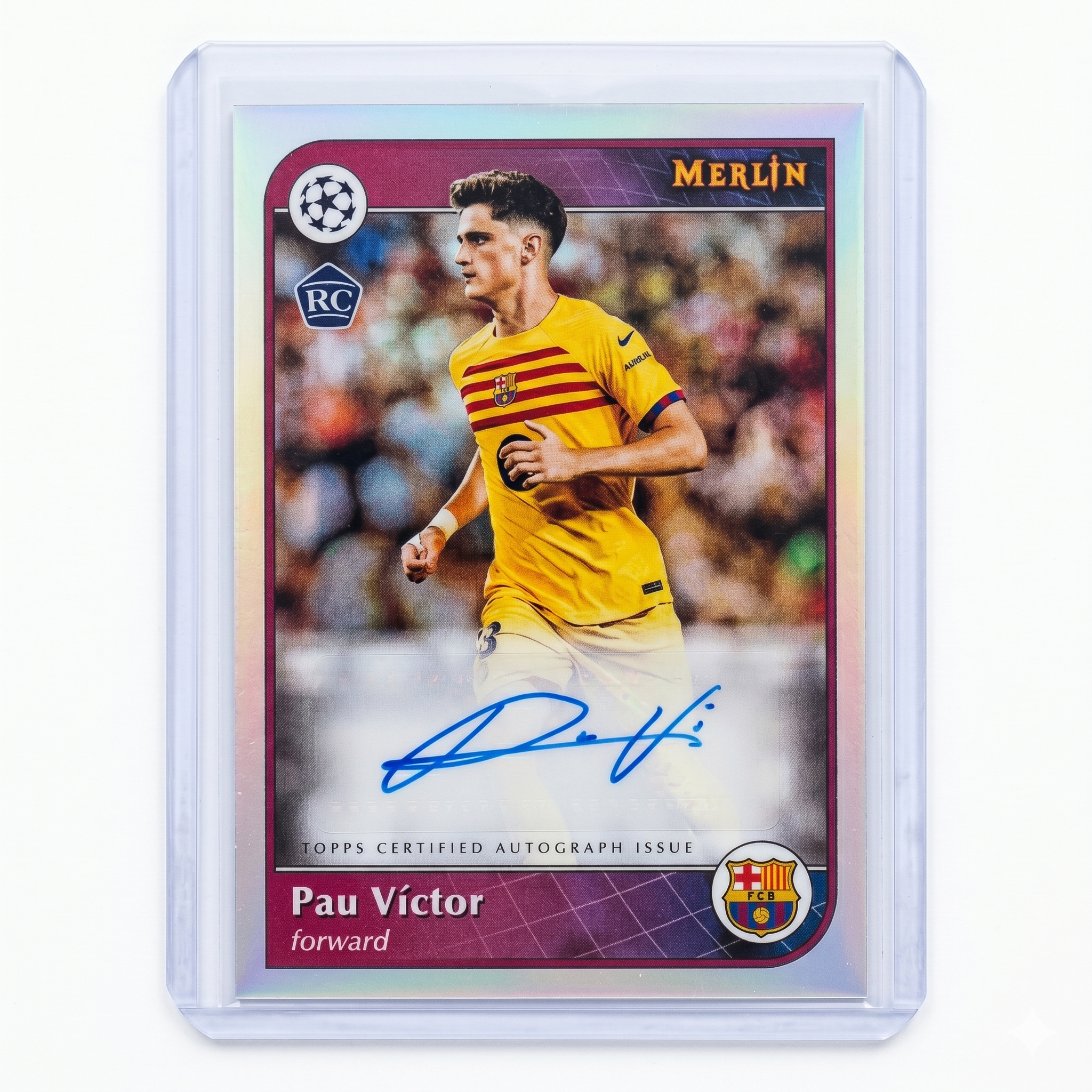 2024-25 Topps Merlin UCC Pau Victor RC Refractor Auto #AU-PV