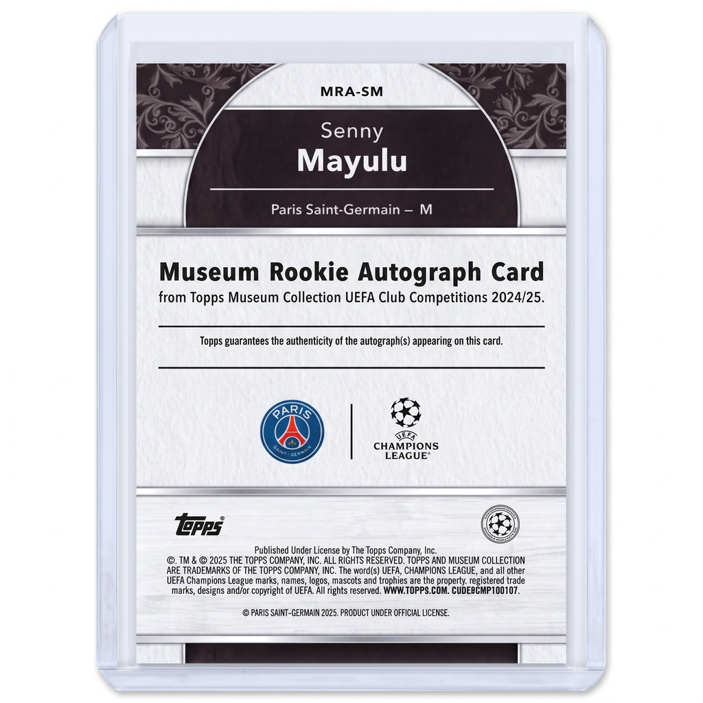 2024-25 Topps Museum UCC Rookie Senny Mayulu  Auto RC 26/75 #MRA-SM