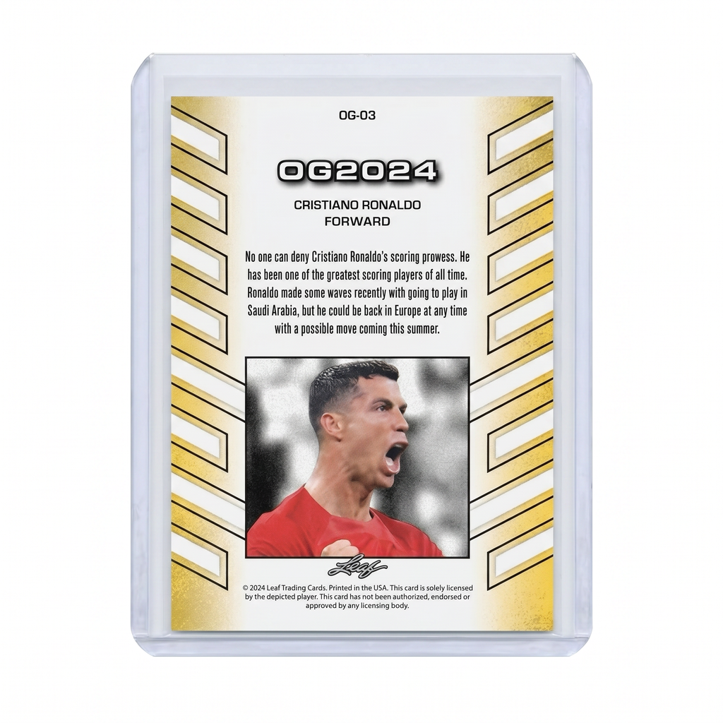 2024 Leaf Special Release Cristiano Ronaldo Portugal #OG-03