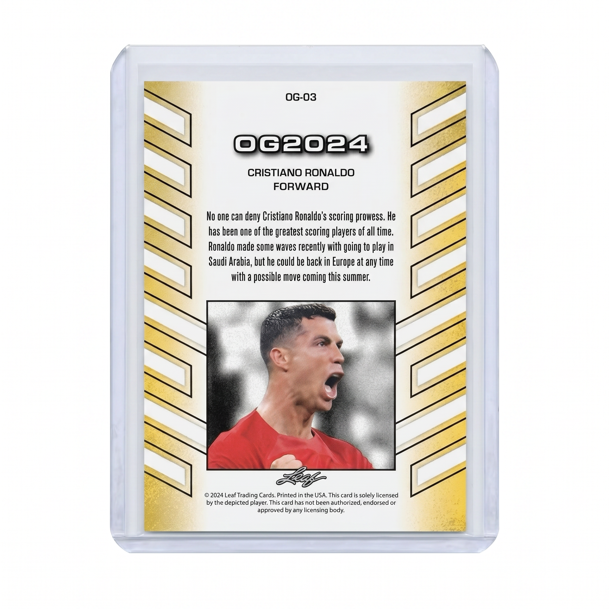 2024 Leaf Special Release Cristiano Ronaldo Portugal #OG-03