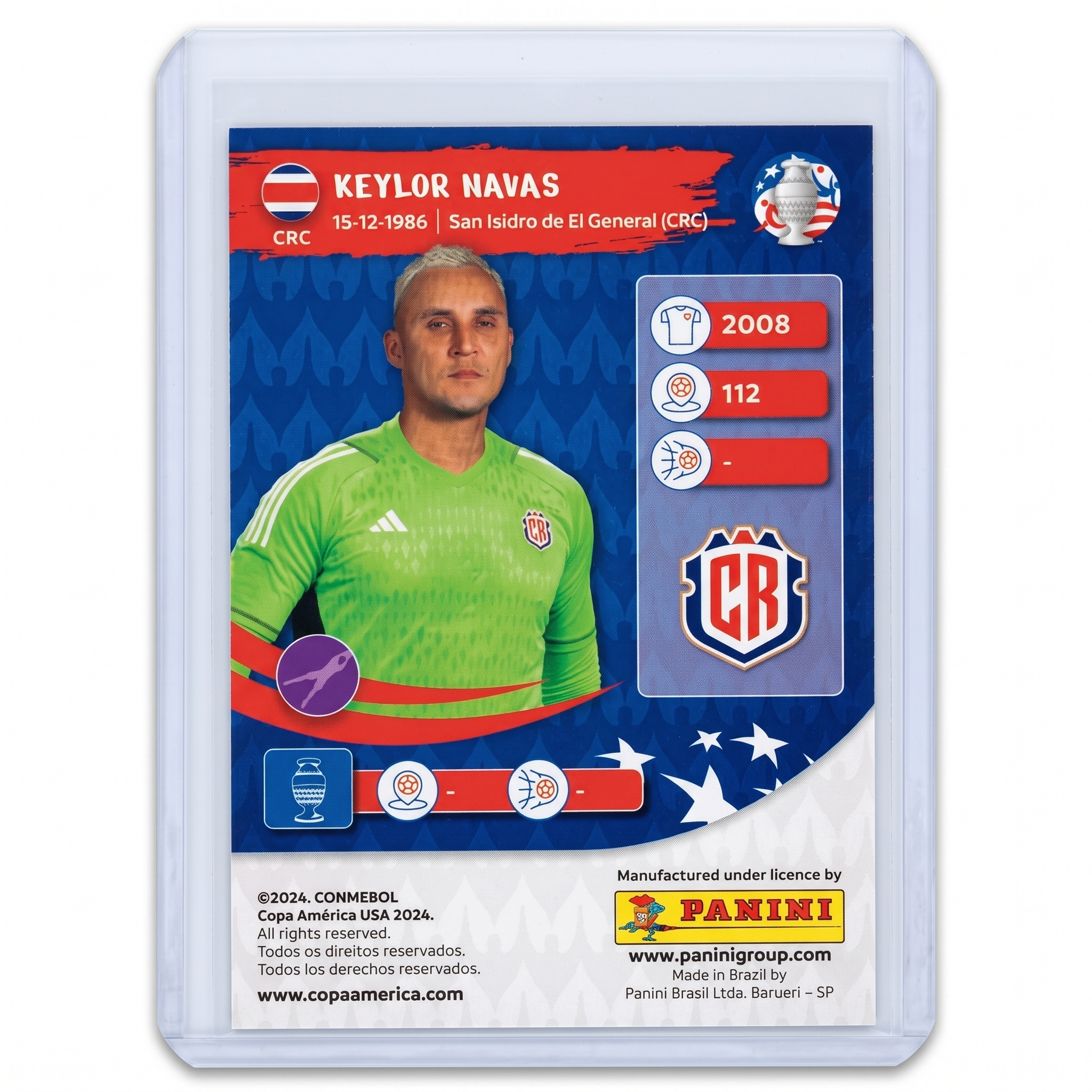 2024 Panini Copa America Keylor Navas #C41