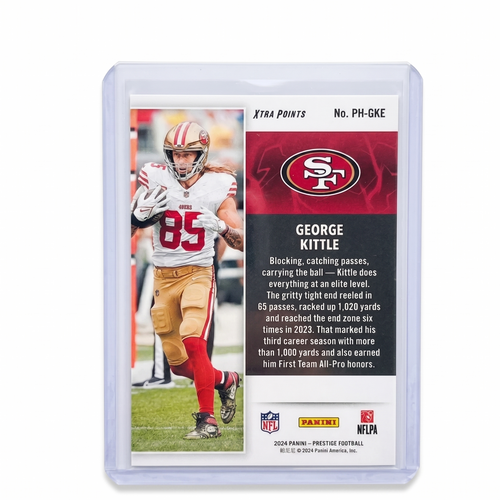 2024 Panini Prestige George Kittle Power House Gold Prizm 46/75 #PH-GKE
