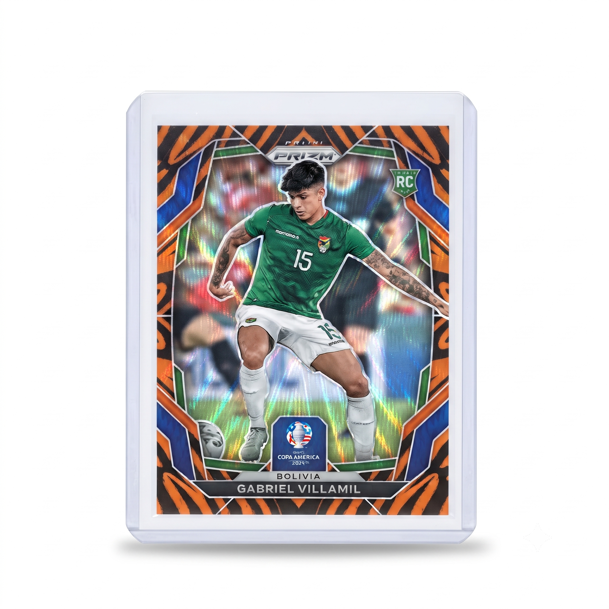 2024 Panini Prizm Copa America Gabriel Villamil Tiger Stripes #21 SSP