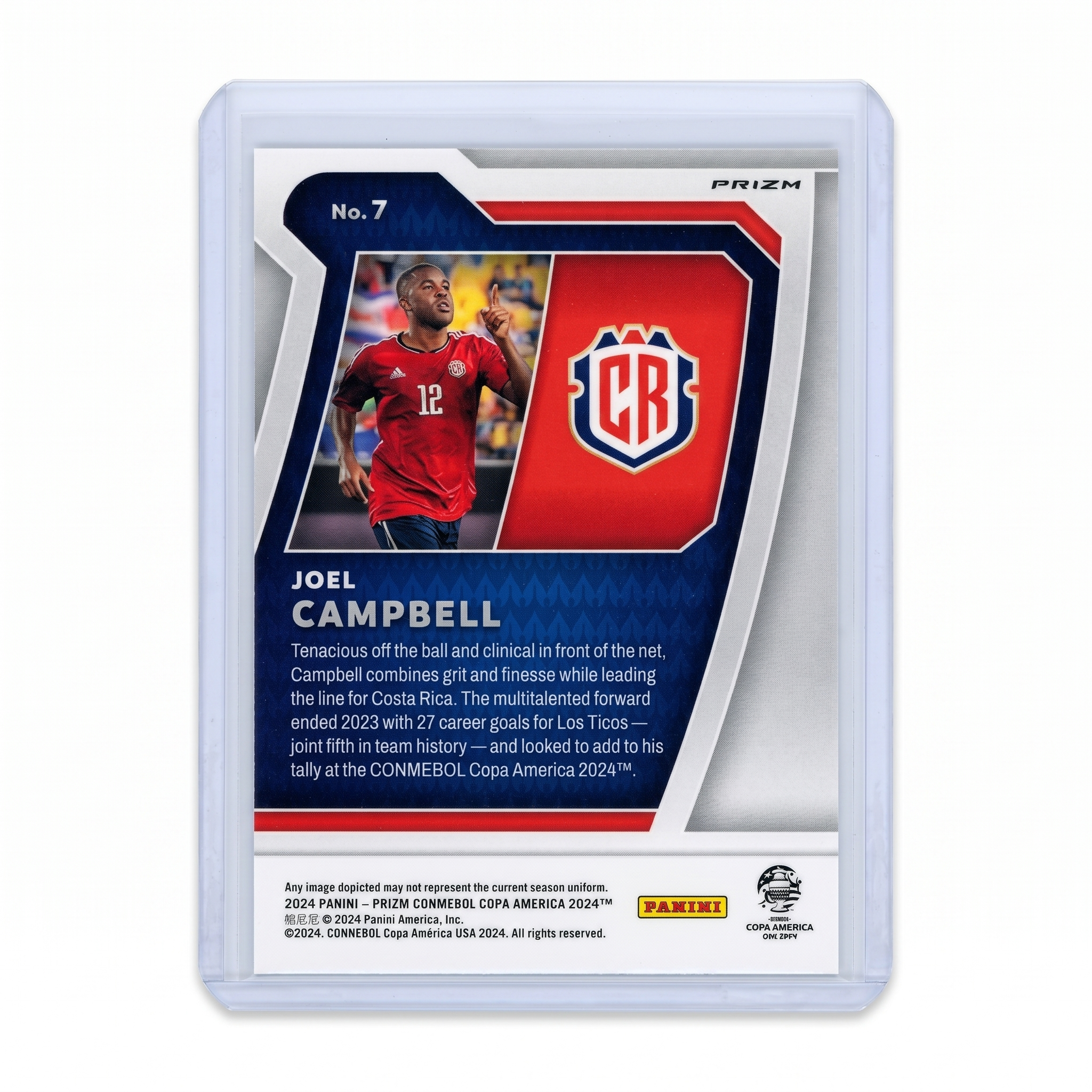 2024 Panini Prizm Copa America Joel Campbell Scorers Club #7