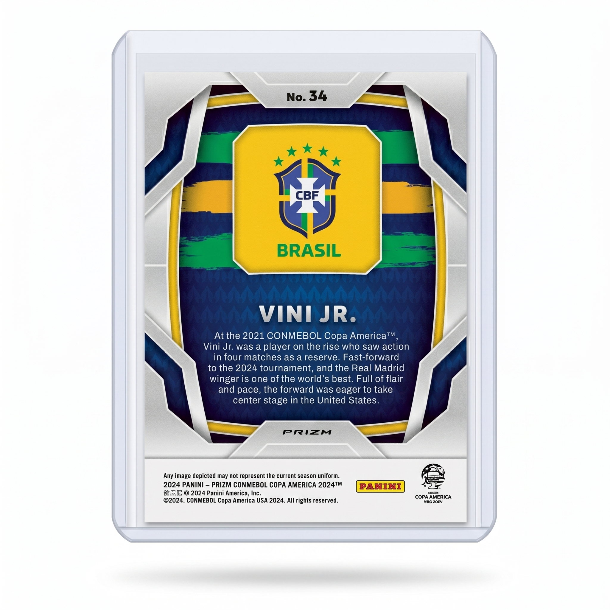 2024 Panini Prizm Copa America Vini Jr. Silver Prizm #34