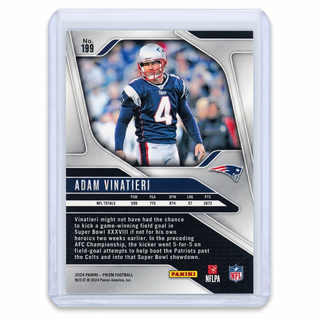 2024 Panini Prizm Football Adam Vinatieri #199