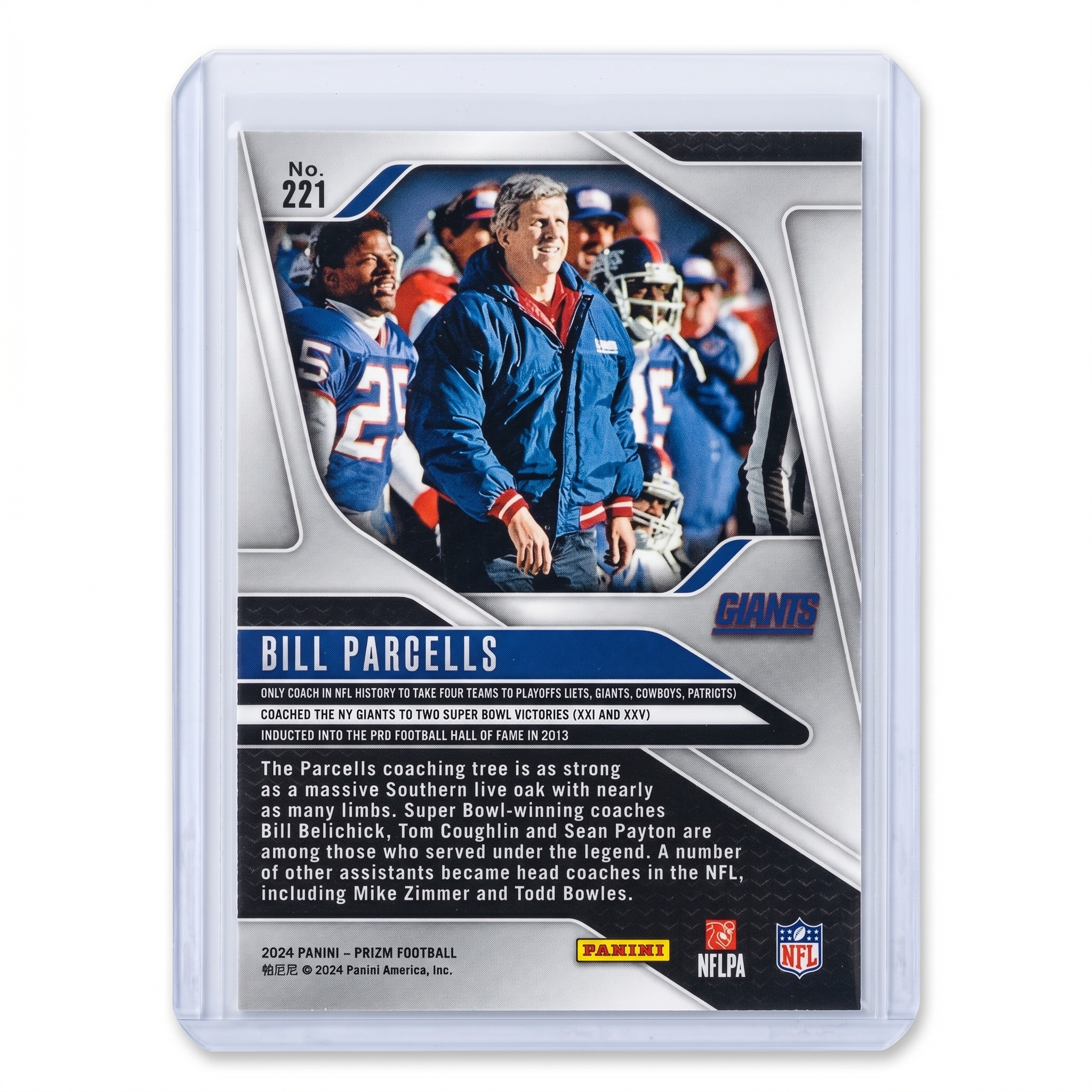 2024 Panini Prizm Football Bill Parcells #221