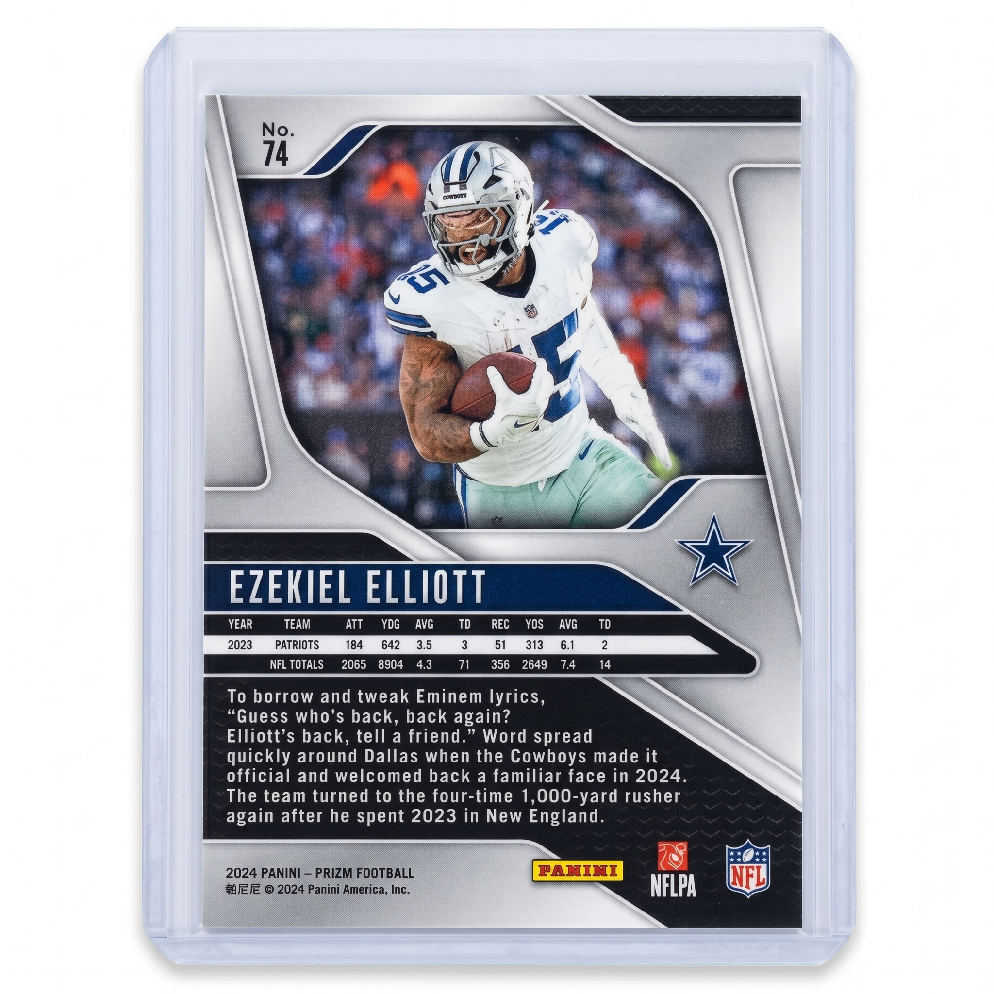 2024 Panini Prizm Football Ezekiel Elliott #74