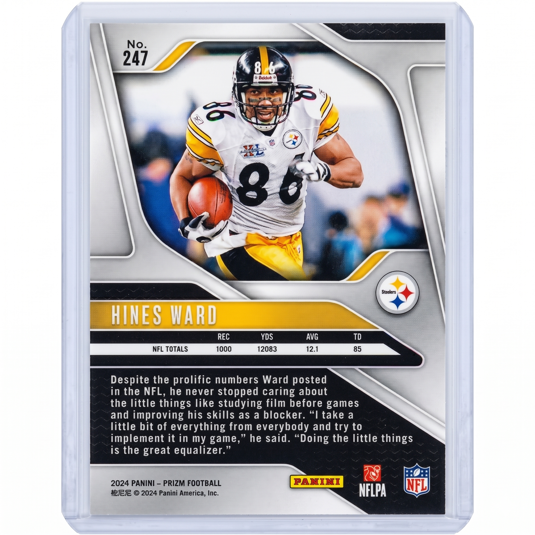 2024 Panini Prizm Football Hines Ward #247