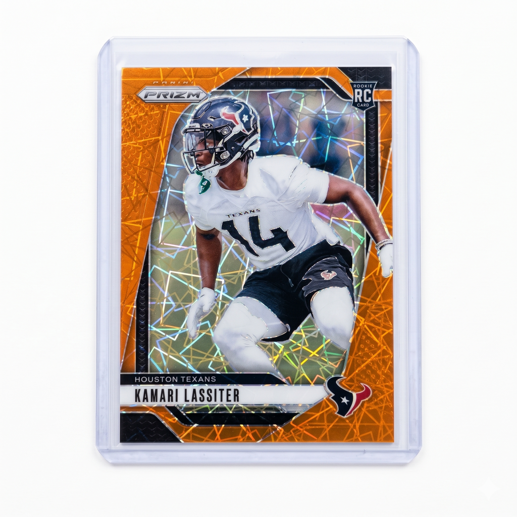 2024 Panini Prizm Football Kamari Lassiter RC Orange Lazer Prizm #360