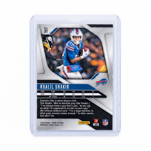 2024 Panini Prizm Football Khalil Shakir Base #31