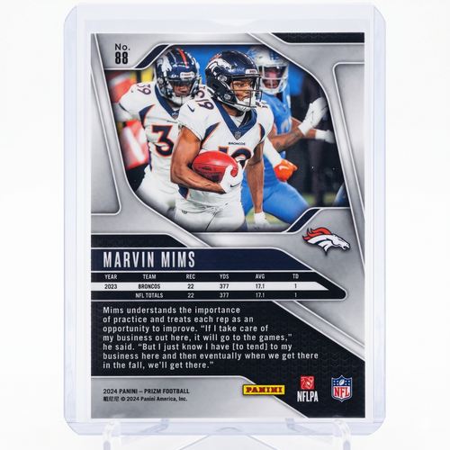 2024 Panini Prizm Football Marvin Mims #88