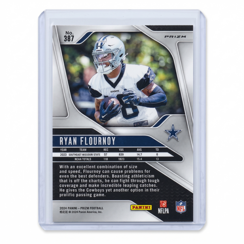 2024 Panini Prizm Football Ryan Flournoy RC Silver Prizm #387