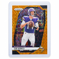 2024 Panini Prizm Football Sam Darnold Orange Lazer Prizm #185