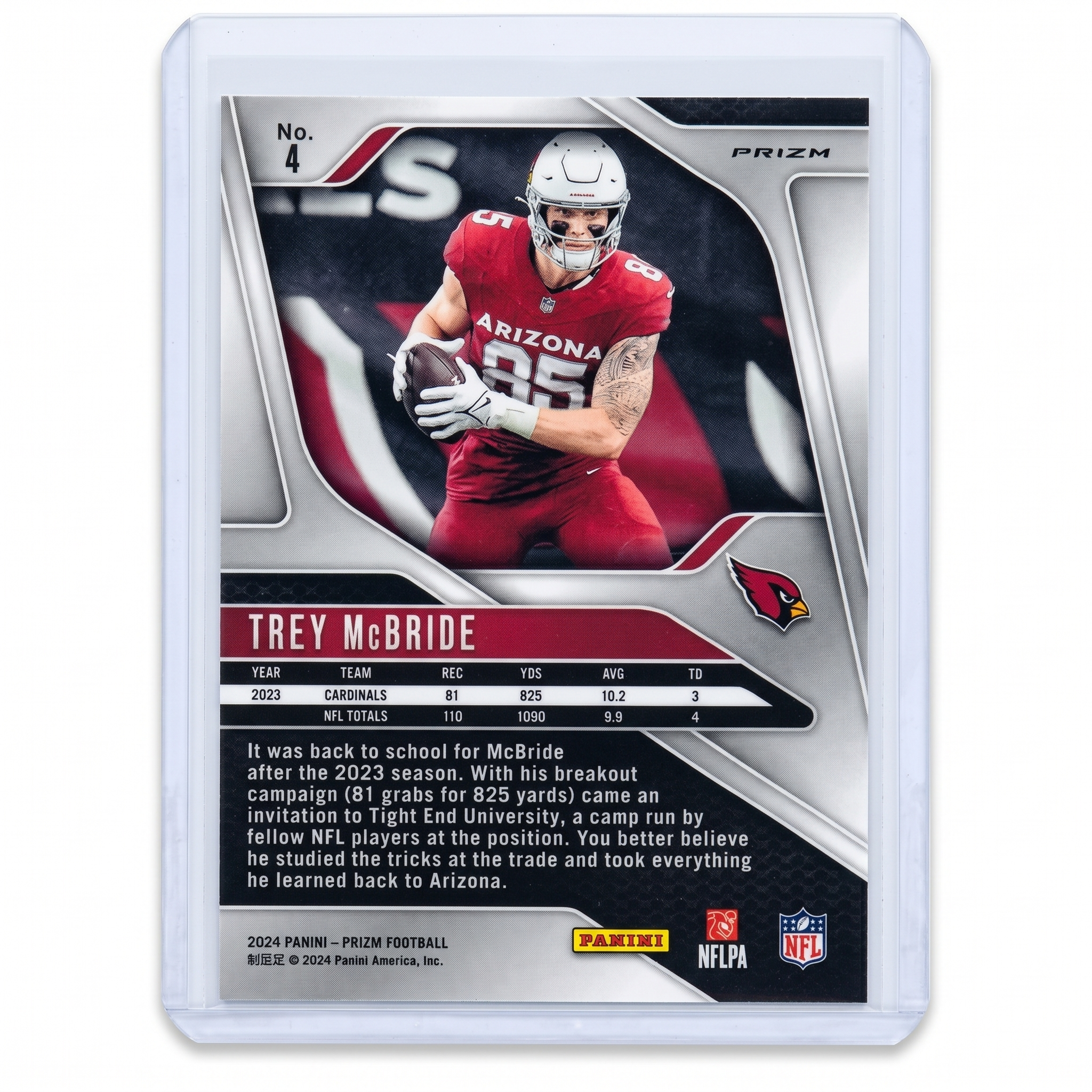 2024 Panini Prizm Football Trey McBride #4