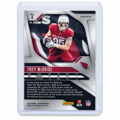 2024 Panini Prizm Football Trey McBride #4