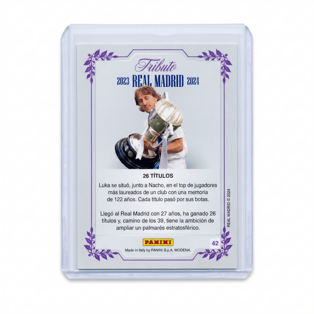 2024 Panini THREE TIME CHAMPIONS REAL MADRID Luka Modric SUPRA #42