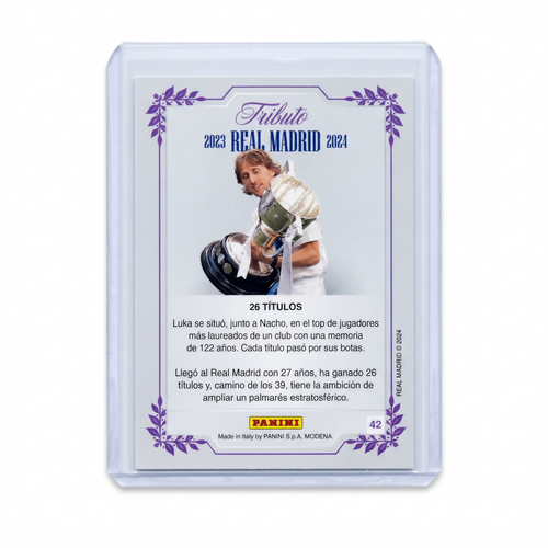 2024 Panini THREE TIME CHAMPIONS REAL MADRID Luka Modric SUPRA #42