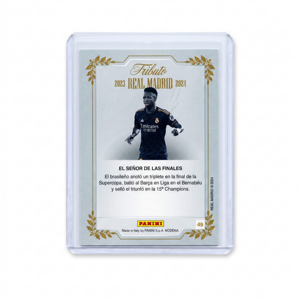 2024 Panini THREE TIME CHAMPIONS REAL MADRID Vini Jr GOLD #49
