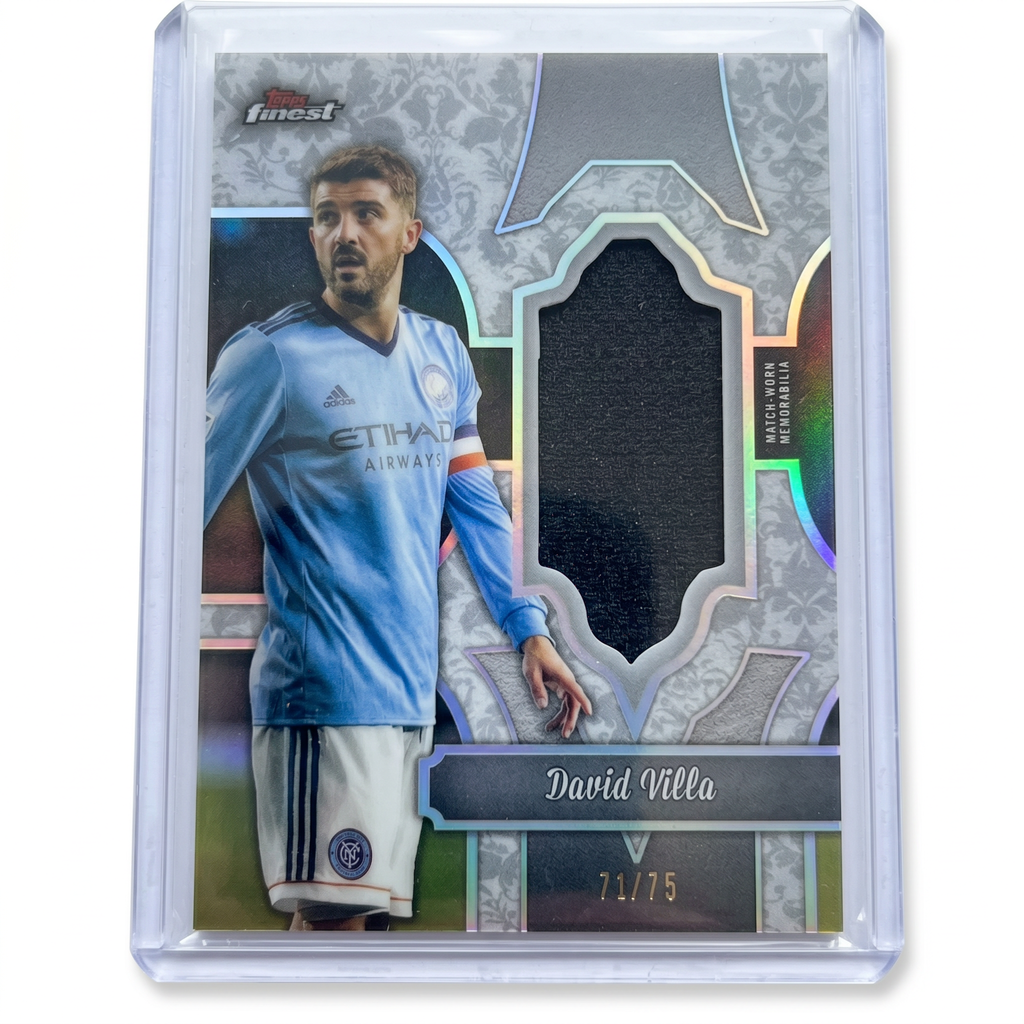 2024 Topps Finest MLS DAVID VILLA #FF-DV Fabric Relic Match-Worn Memorabilia 71/75