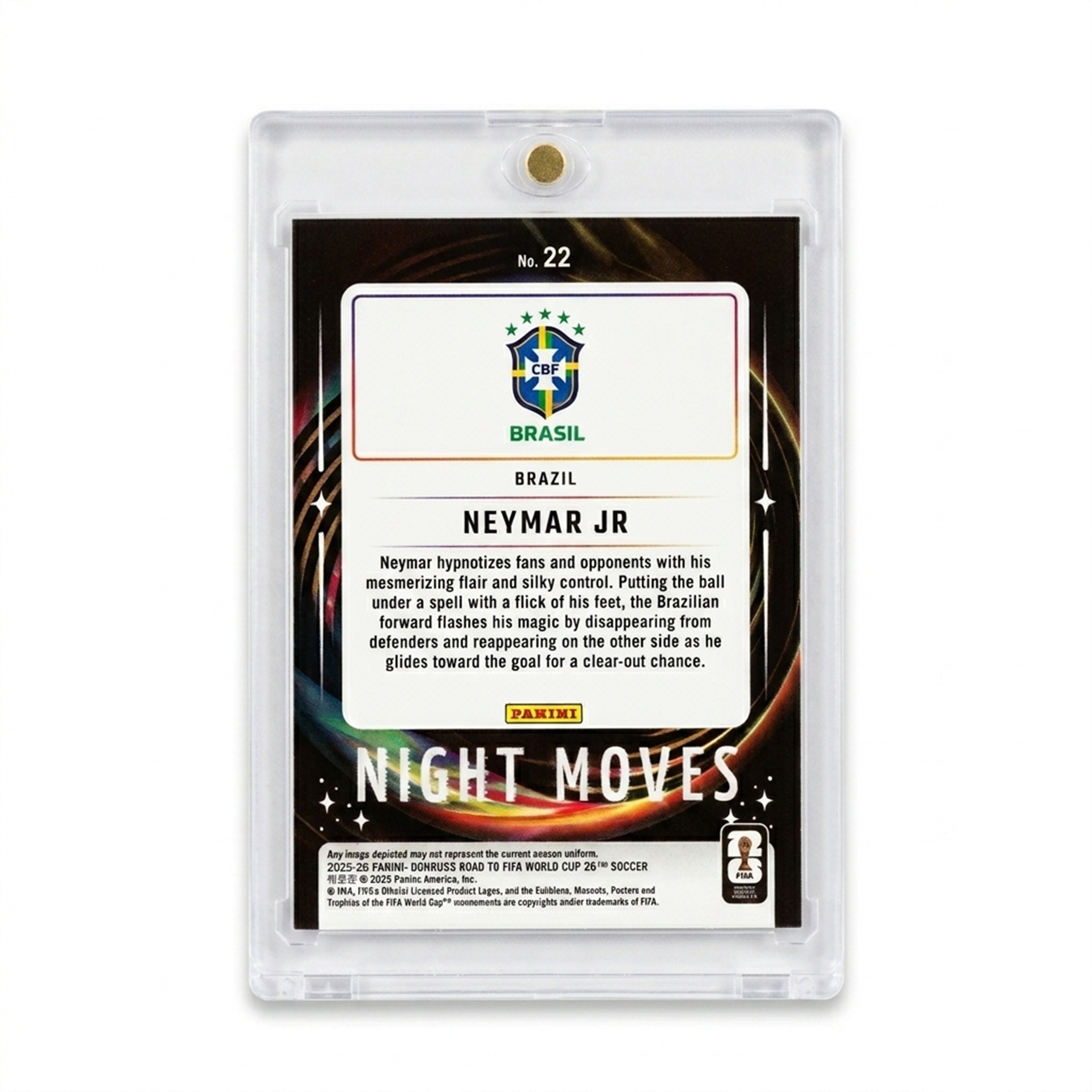 2025-26 Panini Donruss Road to FIFA World Cup 26 Neymar Jr Night Moves SSP #22