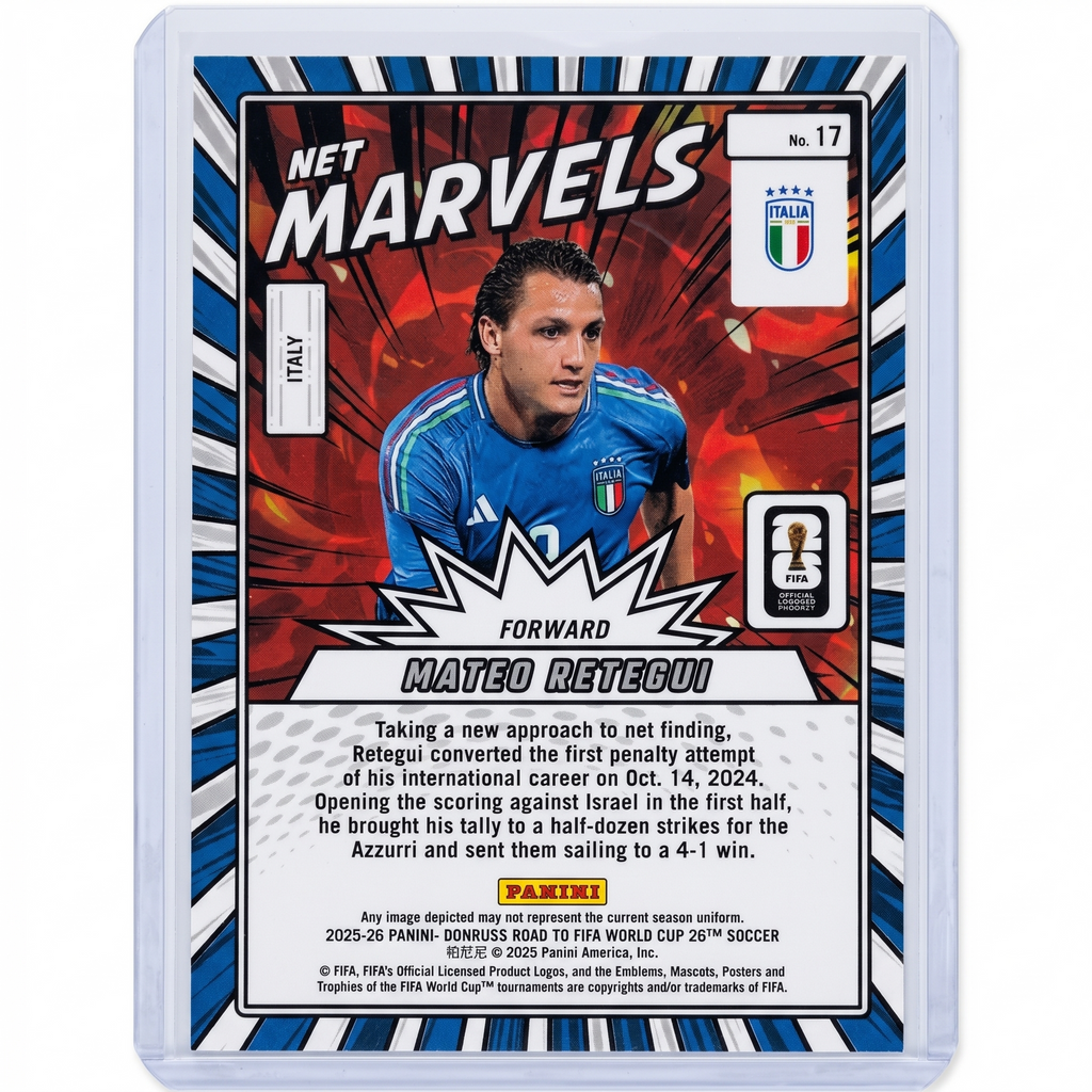 2025-26 Panini Donruss Road to FIFA World Cup Mateo Retegui Net Marvels #17