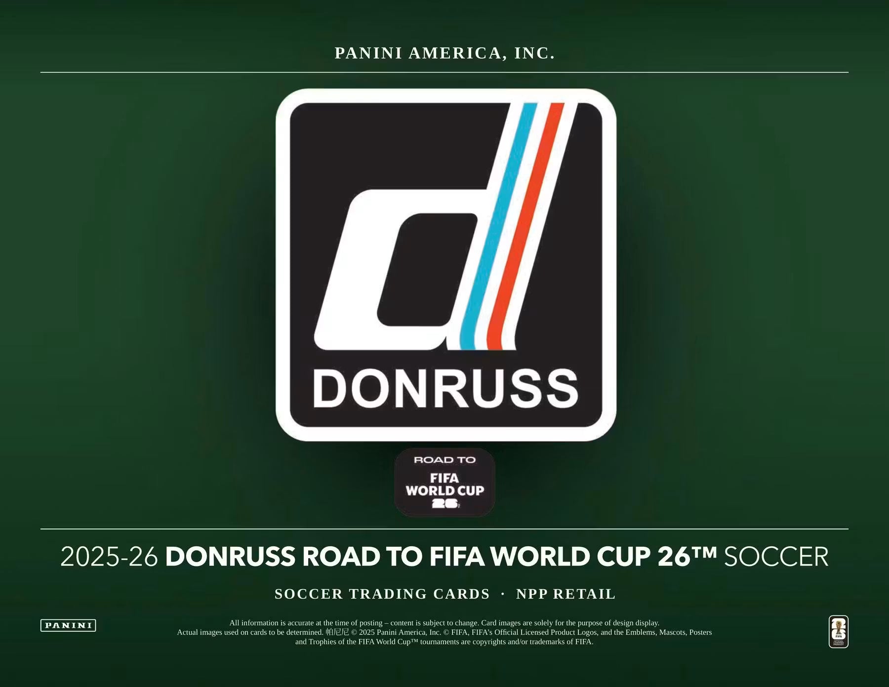 PREVENTA 2025/26 Panini Donruss Road to FIFA World Cup Soccer Blaster Box