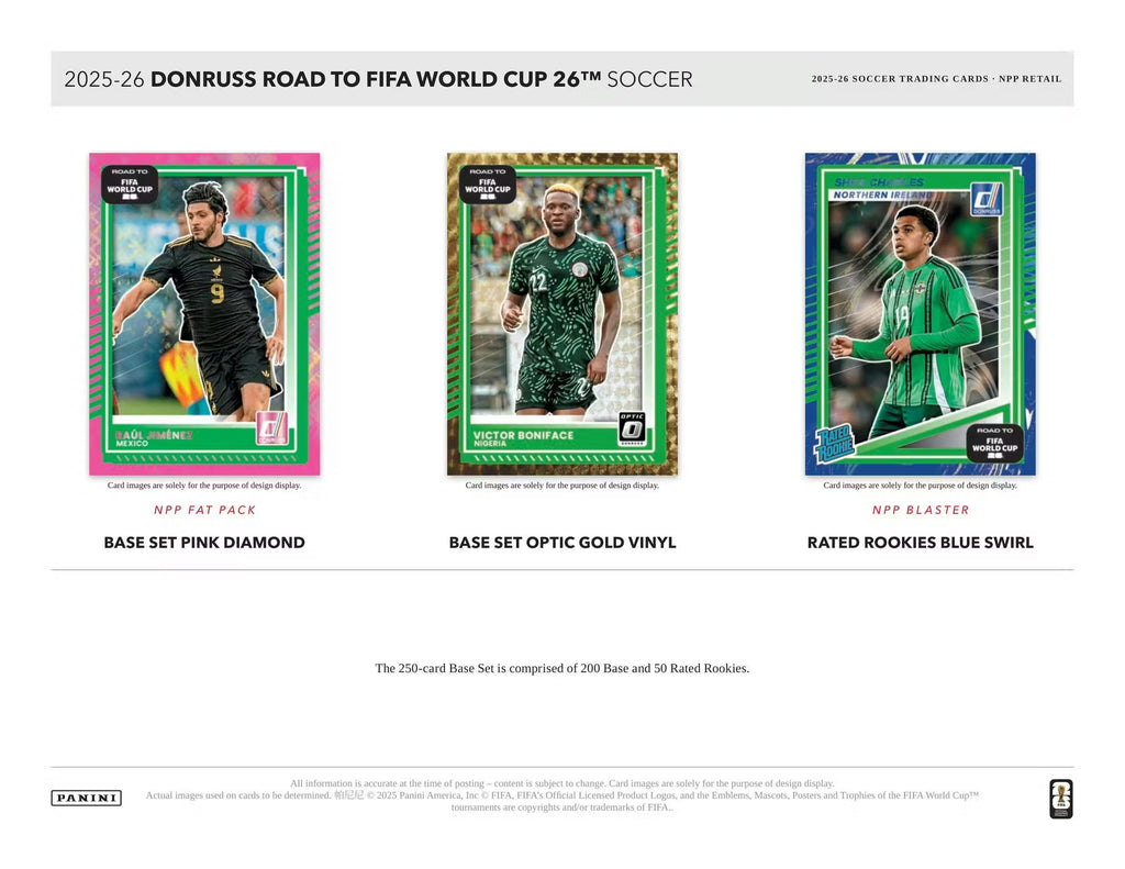 PREVENTA 2025/26 Panini Donruss Road to FIFA World Cup Soccer Blaster Box