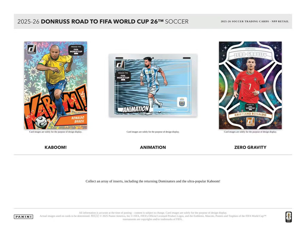 PREVENTA 2025/26 Panini Donruss Road to FIFA World Cup Soccer Blaster Box