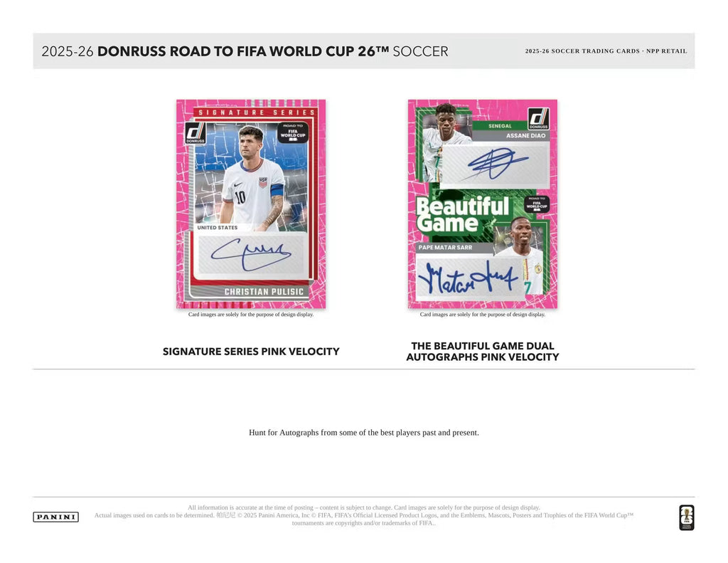 PREVENTA 2025/26 Panini Donruss Road to FIFA World Cup Soccer Blaster Box