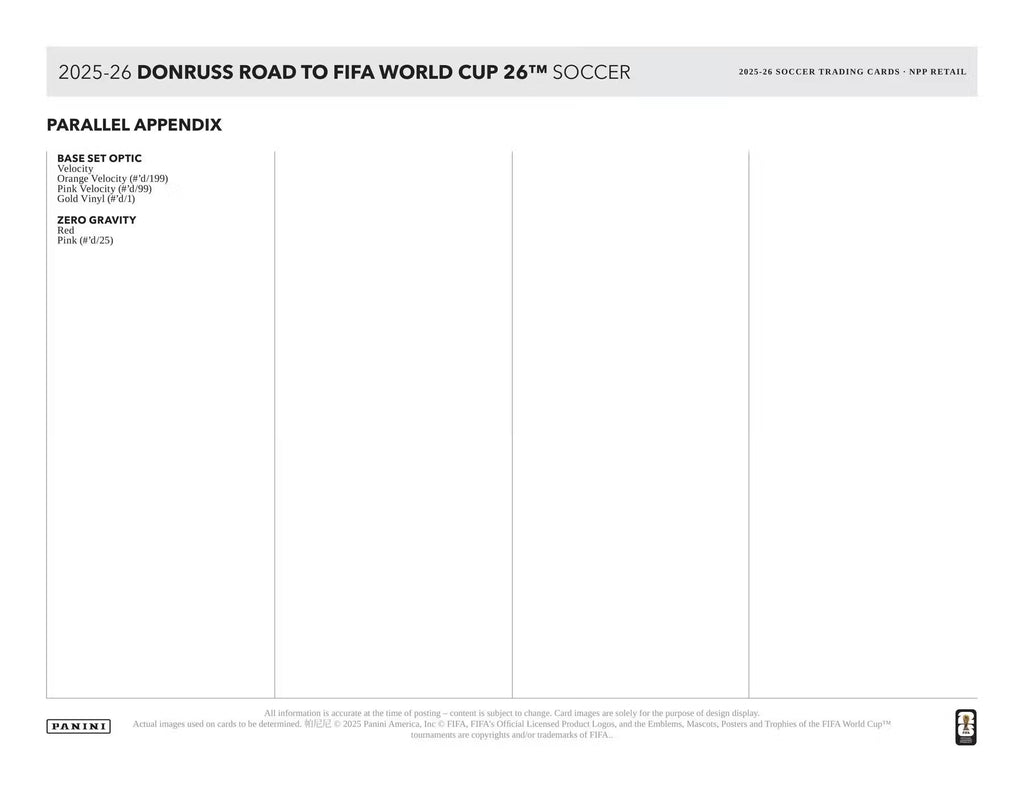 PREVENTA 2025/26 Panini Donruss Road to FIFA World Cup Soccer Blaster Box