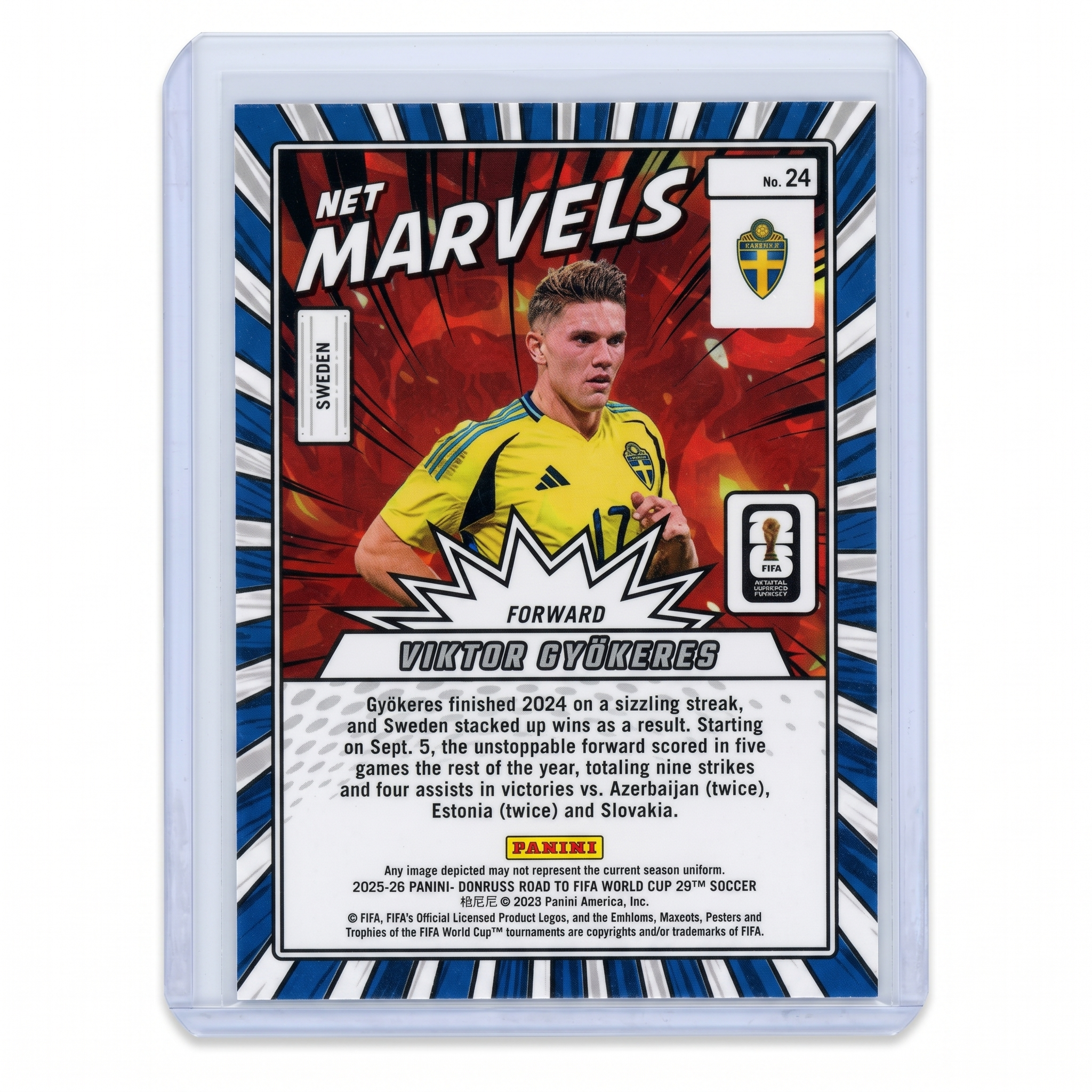 2025-26 Panini Donruss Road to FIFA World Cup Viktor Gyokeres Net Marvels #24
