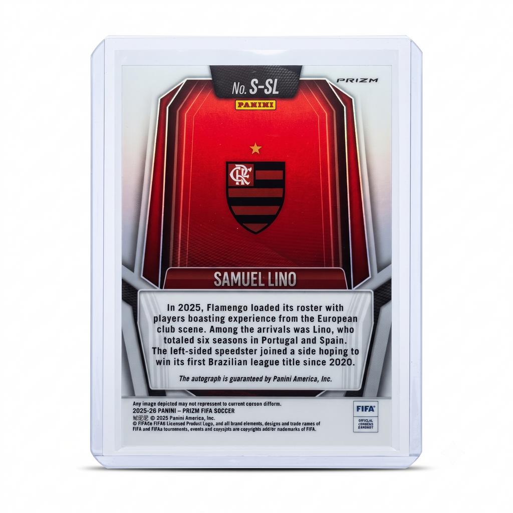 25-26 Panini Prizm Samuel Lino Auto Red Pulsar Prizm #S-SL