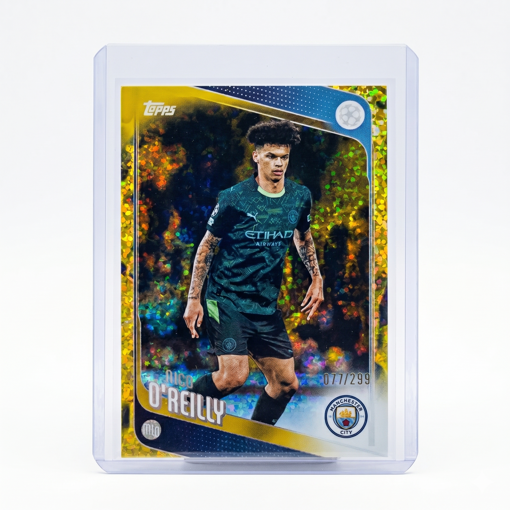 2025-26 Topps Chrome UCC Nico O'Reilly Gold 077/299 #155
