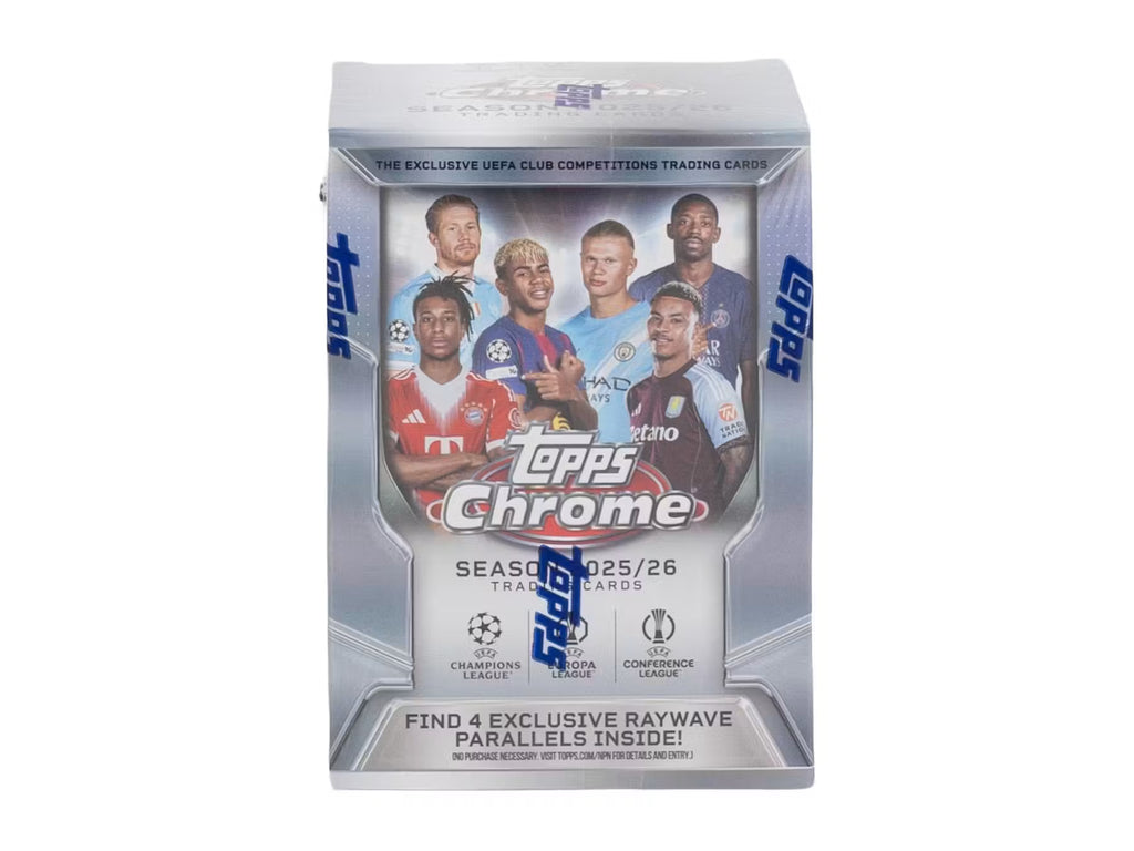 PREVENTA 2025/26 Topps Chrome UEFA Club Competitions Soccer Blaster Box
