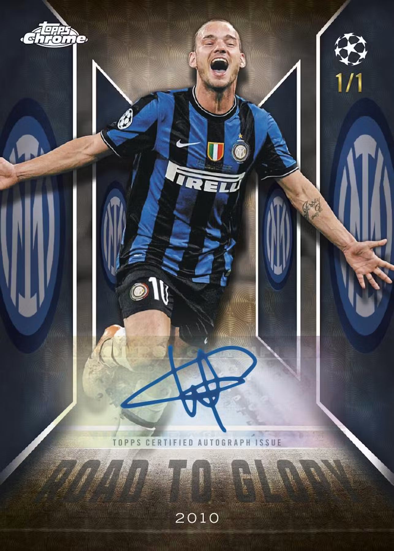 PREVENTA 2025/26 Topps Chrome UEFA Club Competitions Soccer Mega Box