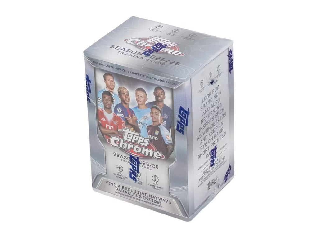 PREVENTA 2025/26 Topps Chrome UEFA Club Competitions Soccer Blaster Box