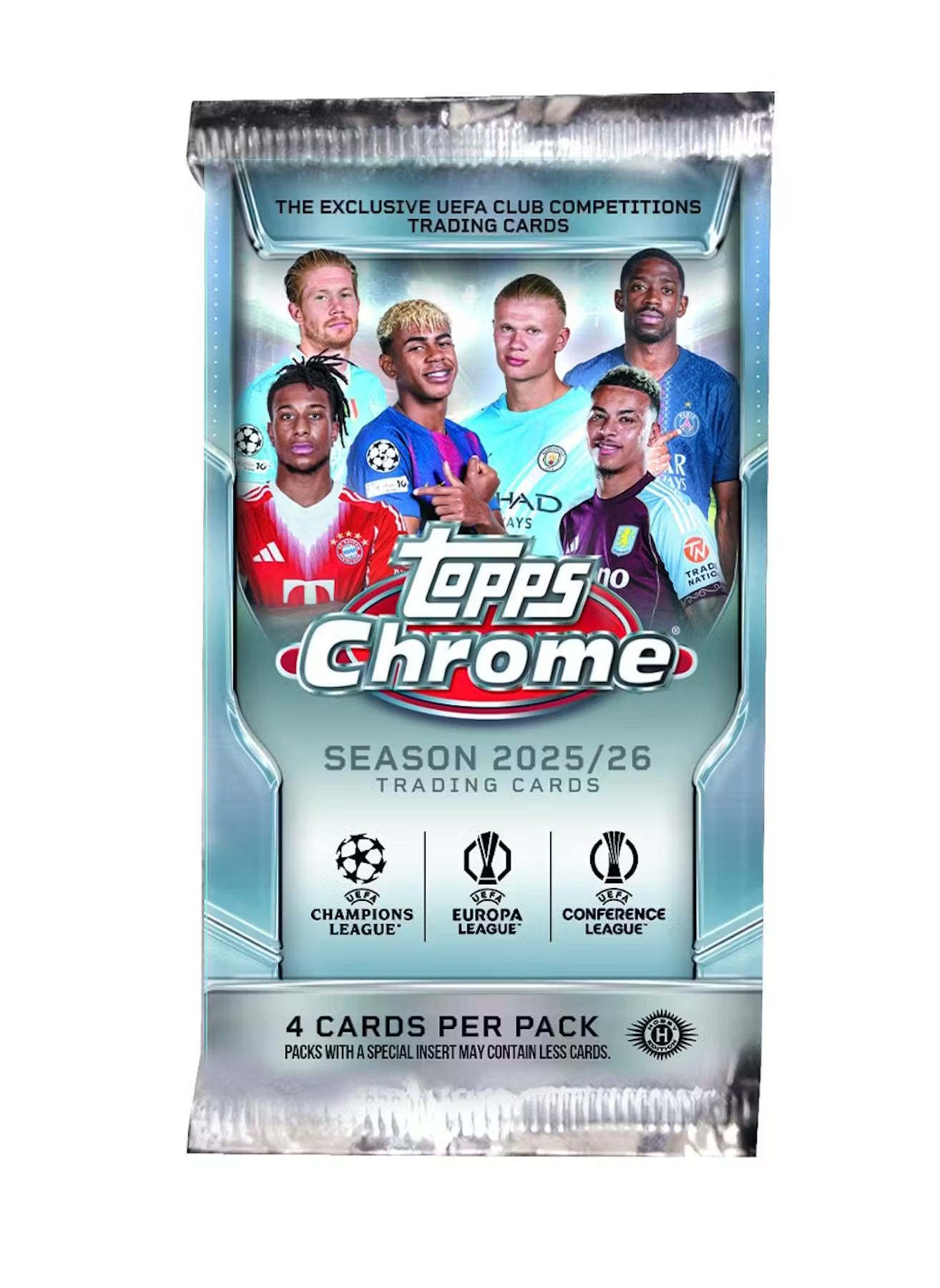 PREVENTA 2025/26 Topps Chrome UEFA Club Competitions Soccer Hobby Box