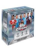 PREVENTA 2025/26 Topps Chrome UEFA Club Competitions Soccer Mega Box
