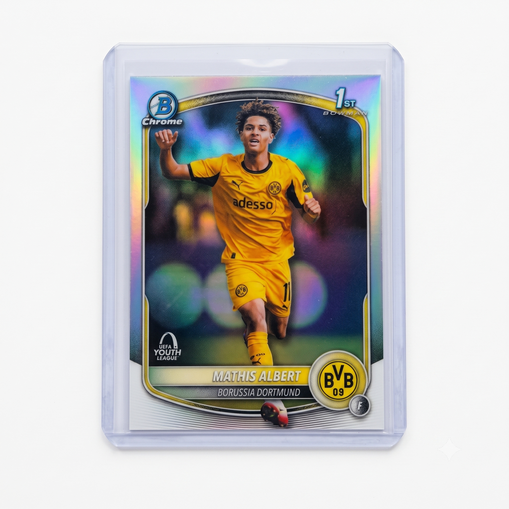 25-26 Topps Chrome UEFA Youth League Mathis Albert Bowman 1ST RARE Refractor #BU-MA
