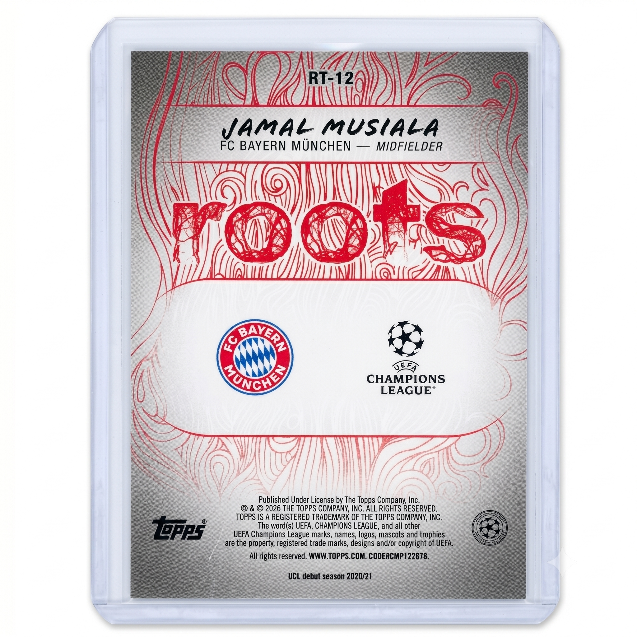 2025-26 Topps UEFA Champions League Jamal Musiala Roots #RT-12