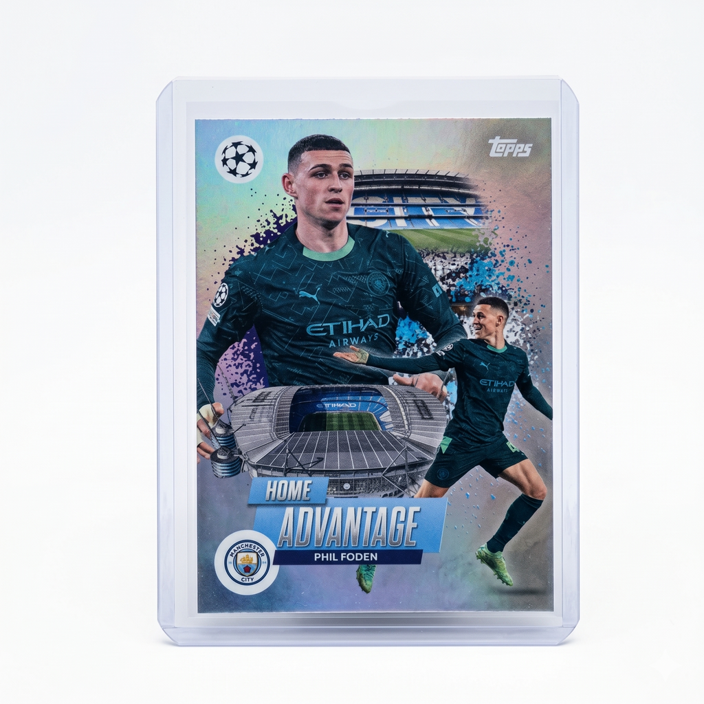 2025-26 Topps UEFA Club Competitions Home Field Advantage Phil Foden Case Hit SSP