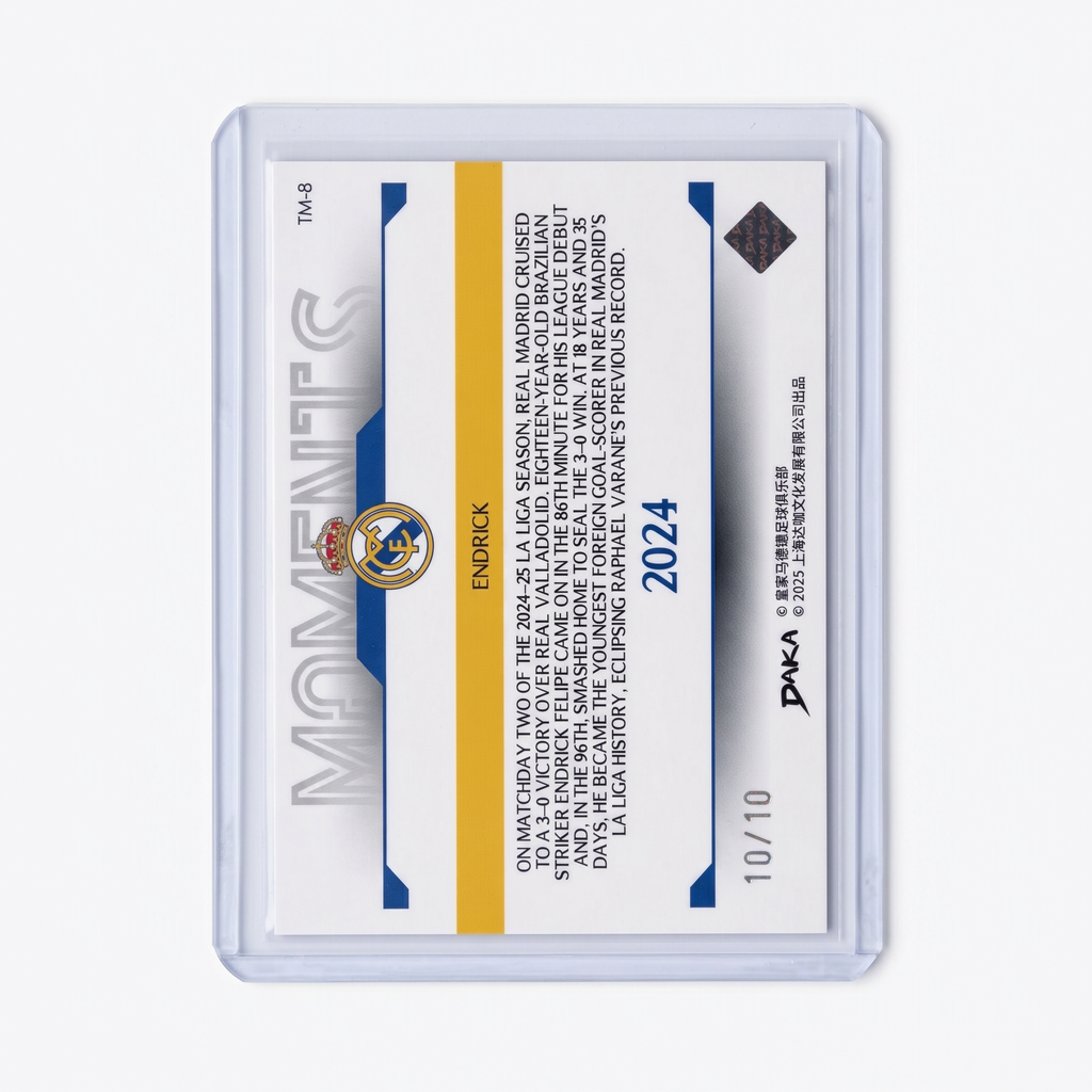 2025 Daka Endrick Real Madrid Moments Black 10/10