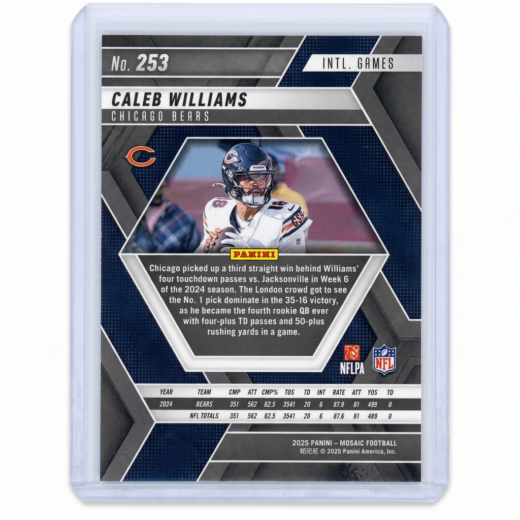 2025 Panini Mosaic Caleb Williams England Games #253