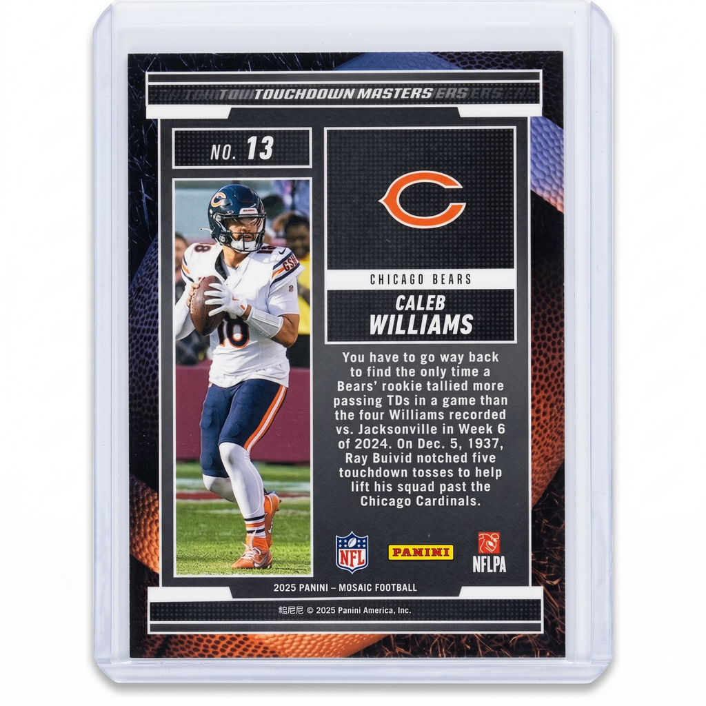 2025 Panini Mosaic Caleb Williams Touchdown Master #13
