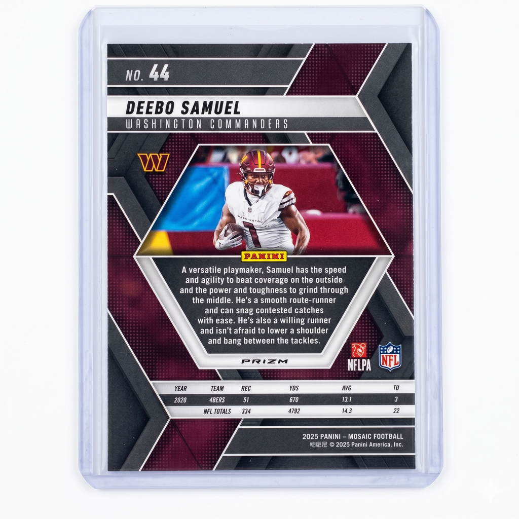 2025 Panini Mosaic Deebo Samuel Silver Prizm #44