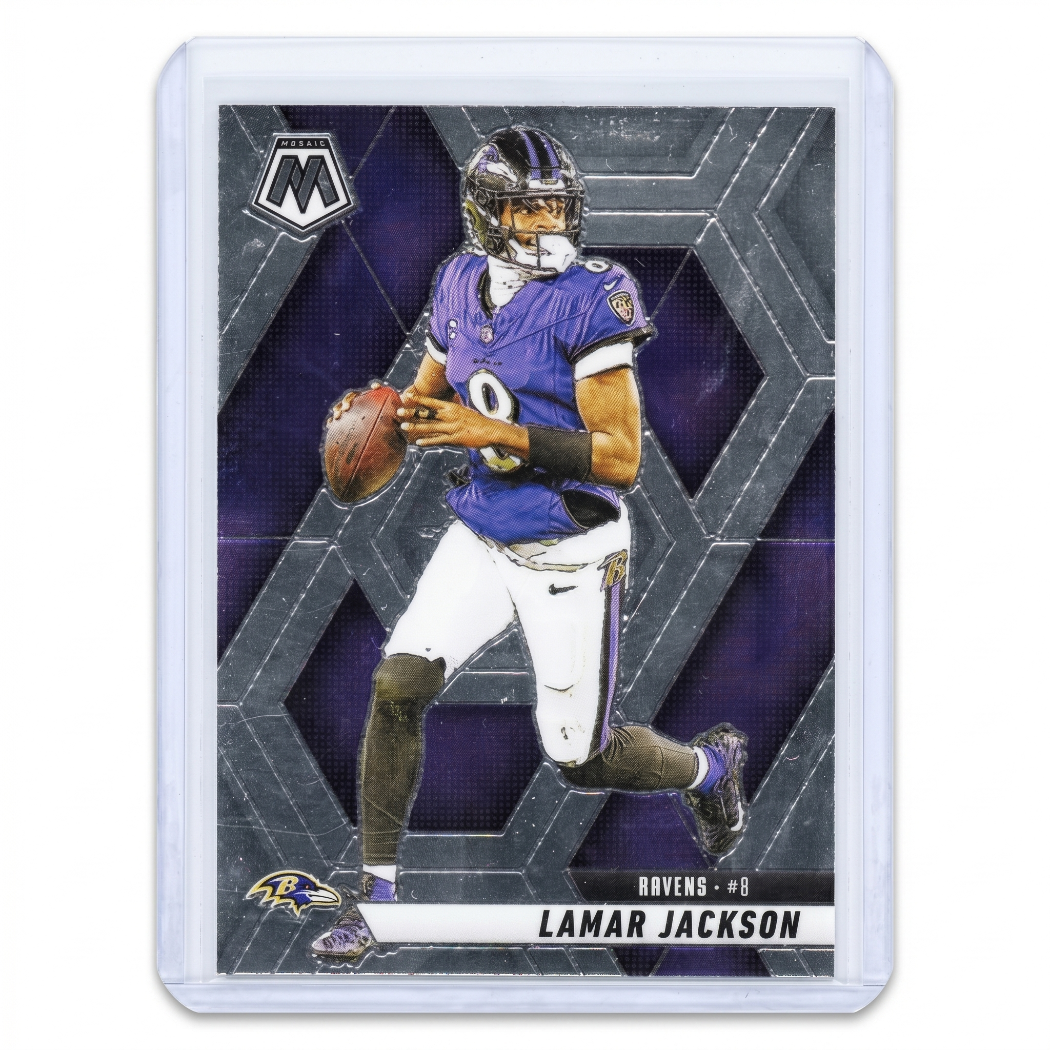 2025 Panini Mosaic Lamar Jackson Base #3