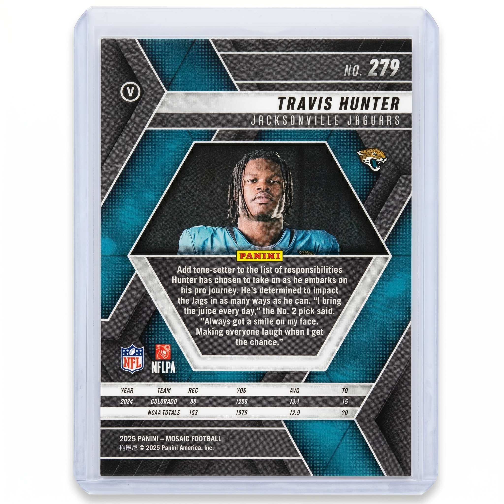 2025 Panini Mosaic Travis Hunter RC #279